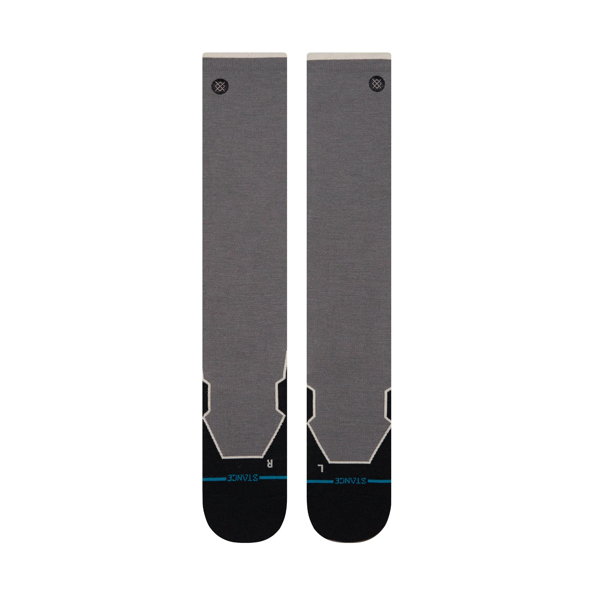 CONTRAST SEAM ULTRA LIGHT WOOL SNOW SOCK - Image 2