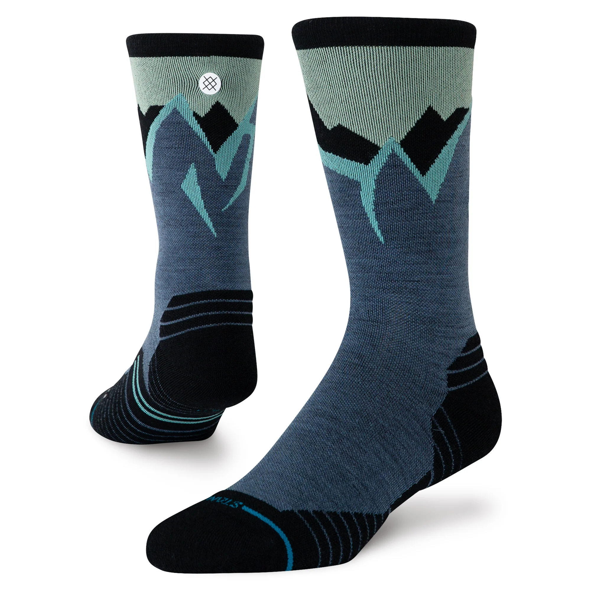 ICY MOUNTAIN LIGHT WOOL CREW SOCK