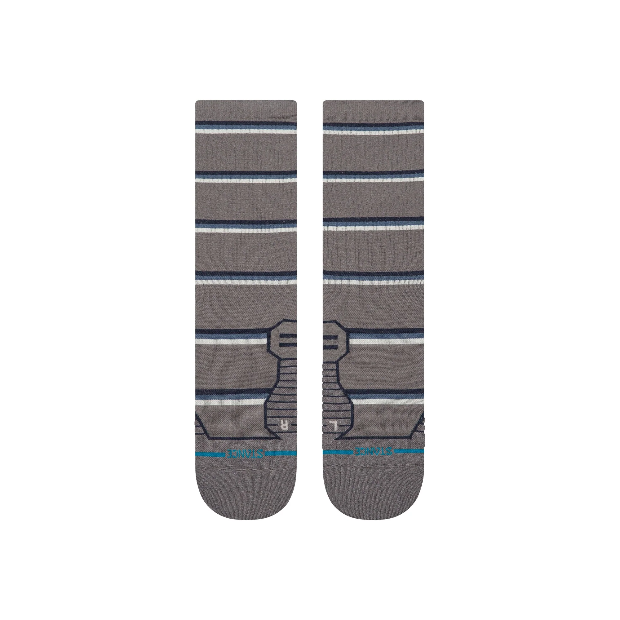 MULTISTRIPE RUN RIBBED CREW SOCK - Image 2