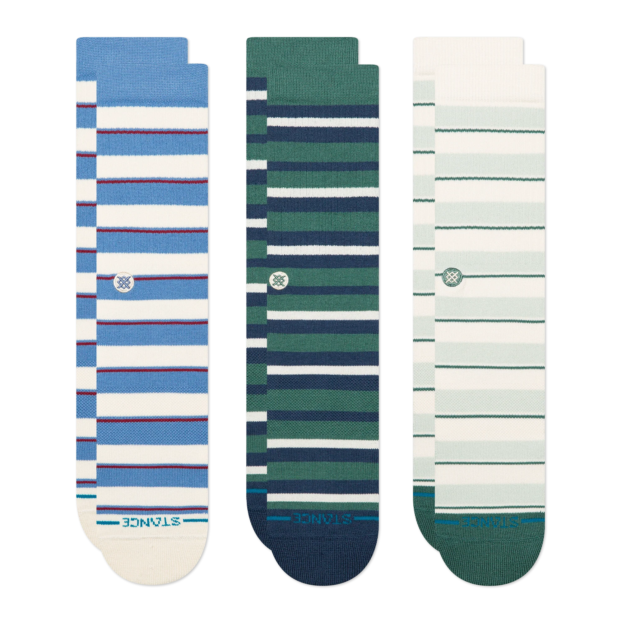 STRIPED CREW SOCK 3 PACK