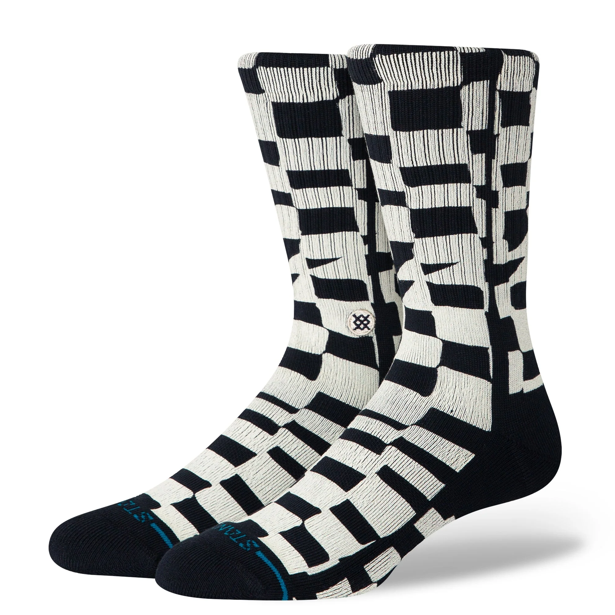 WAVE CHECK CREW SOCK