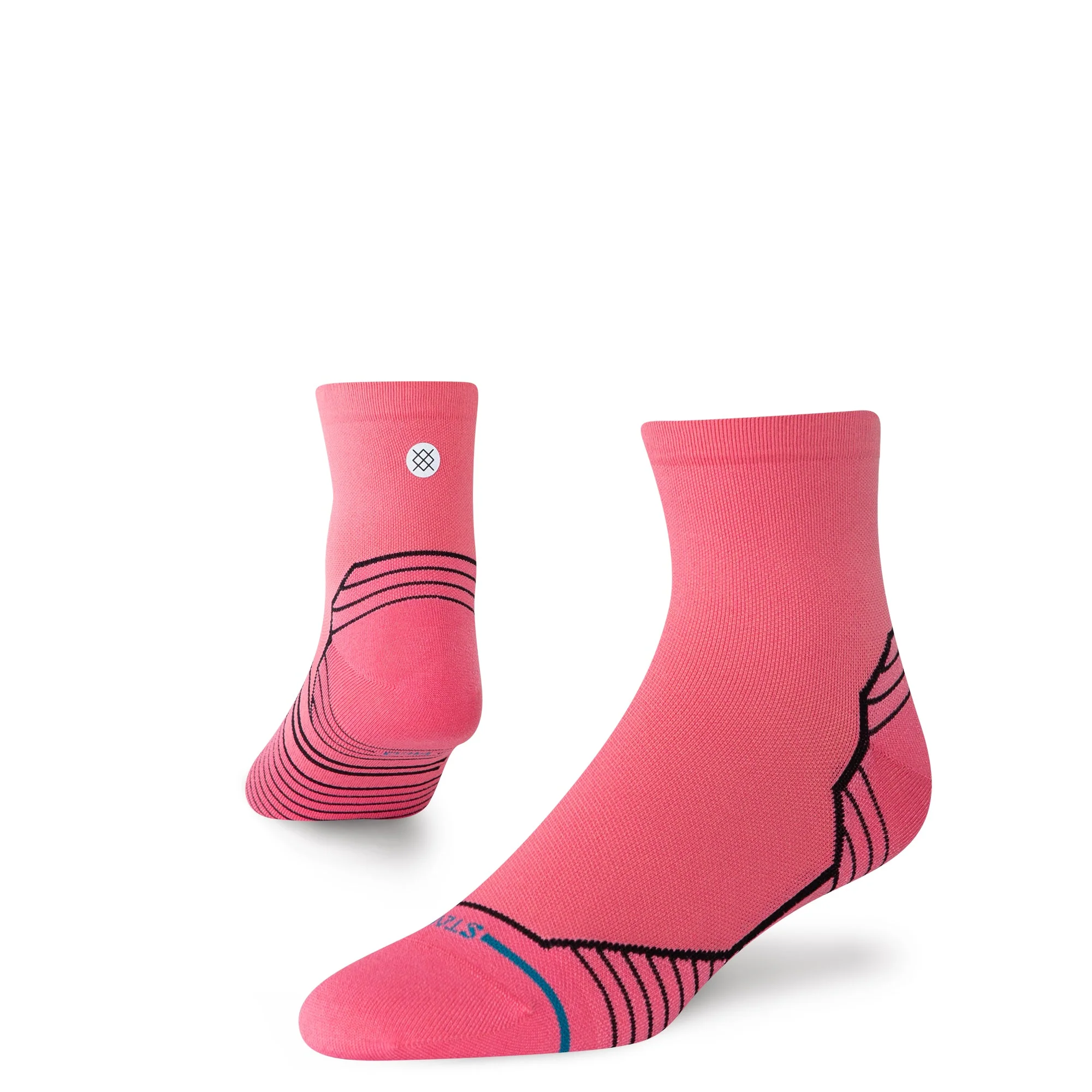 WOMENS VARIEGATED ULTRA LIGHT QUARTER SOCK