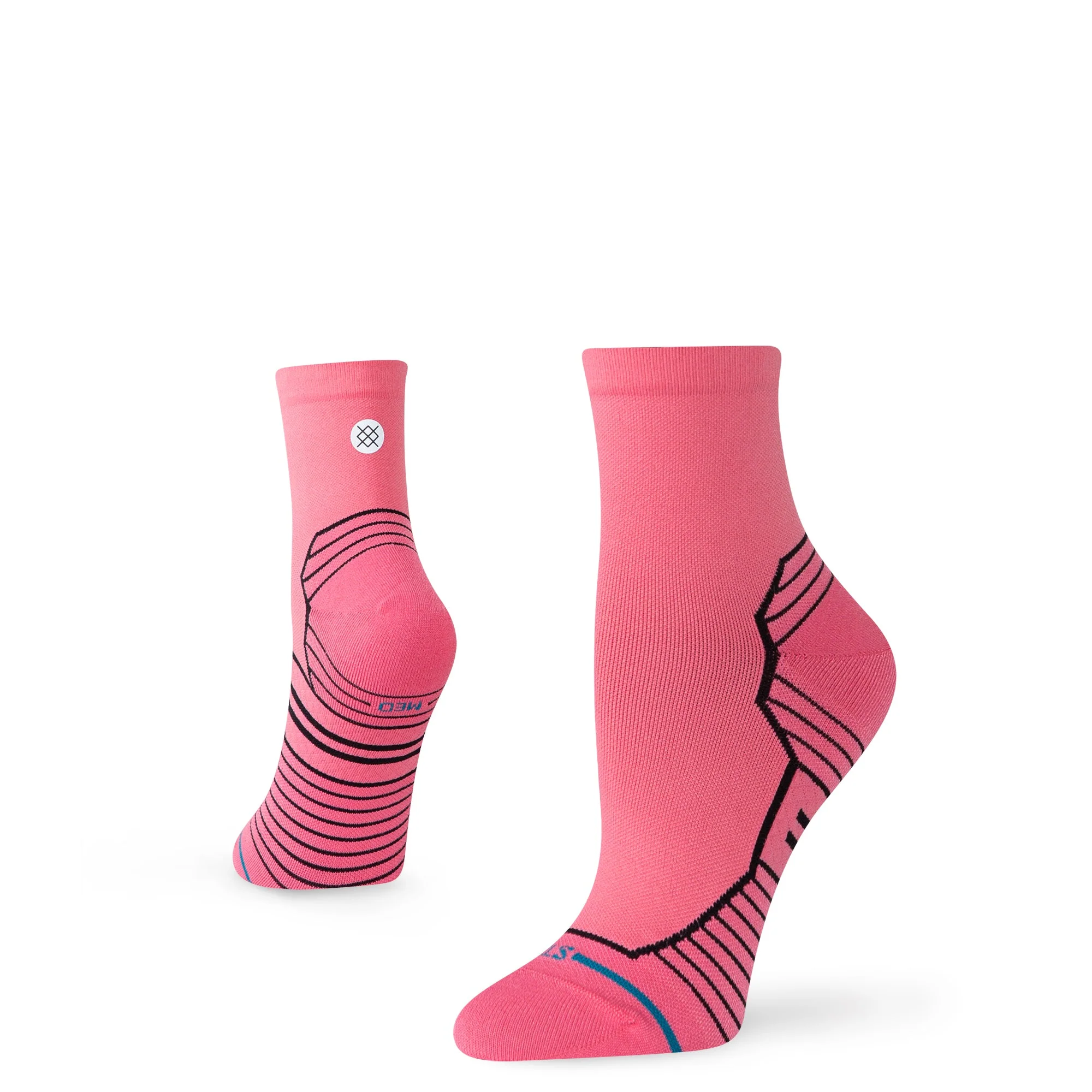 WOMENS VARIEGATED ULTRA LIGHT QUARTER SOCK - Image 2